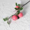 Fruta artificial 6 ramas de manzana grande decoración del hogar accesorios de fotografía sala de estar fruta de la fortuna Año Nuevo