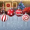Nuevo letrero de suelo navideño con diseño de cachorro Grinch, letrero impermeable para césped de fiesta al aire libre, jardín