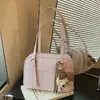 Bolso de Hombro para Mujer de Verano, Estilo Suave, Cuadrado Pequeño, para Debajo del Brazo, Estilo Nuevo Transfronterizo, Bolso de Mano Versátil de Color Sólido para el Trabajo, Bolso Boston