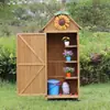 Armários Externos, Armários de Armazenamento para Quintal Externo com Proteção Solar, Armários para Ferramentas de Jardim, Caixas de Armazenamento de Detritos para Pátio Externo