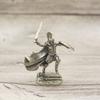 Sólido retro cobre branco Sparta soldado modelo de brinquedo presente para meninos jogo de mesa enfeites de xadrez