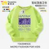 Moletom Kpop Hunter para Meninas Outono Roupas Infantis da Moda Primavera e Outono Tops Casuais de Gola Redonda para Meninas