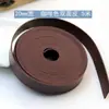 Tira de Cuero Doble Cara de 5m de Largo en Color Marrón Rojizo Estilo Vintage, Tira de Piel Sintética de PU Hecha a Mano, Accesorio Adhesivo de Doble Capa para Ropa, Bolsos y Cuerdas de Cuero DIY