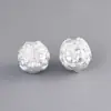 Ciervo Dorado Rey Cuentas Redondas de Plata Pura Cuentas Sueltas Cuentas Espaciadoras Accesorios para Cuerda Hechos a Mano DIY Zakiram Amarillo Estatua de la Fortuna Accesorios
