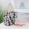 Bolso de Mano de Lona Estilo Dibujo Animado de Moda para el Trabajo, Bolsa para el Almuerzo, Bolsa para Lonchera, Bolso para Mamá para el Trayecto al Trabajo