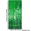 1* Cortina de Lluvia Decorativa de Seda Brillante de Fútbol de 2m Suministros Decorativos para Animación Cortina de Puerta de Seda de Lluvia con Borla Super Bowl