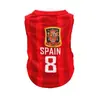 Ropa Estilo Futbolístico Mundial de Perros y Gatos, Ropa para Mascotas, Ropa Casual de Moda para Perros