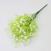 Nueva Flor Artificial Palo de Mano Color Gypsophila Plástico Amante Ramo Accesorios de Fotografía Boda Decoración Planta Verde