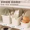 Caja de almacenamiento para utensilios de cocina, organizador multifuncional, estante de almacenamiento para gabinete de fregadero, estante de almacenamiento para el hogar