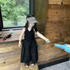 Conjunto de Camiseta sin Mangas y Shorts para Niña 26 Verano Nuevo Estilo Coreano Cárdigan Infantil Pantalones de Algodón Anchos Casuales Conjunto de Dos Piezas