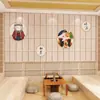 Papel de Parede Estilo Japonês Tatami Sala de Chá Papel de Parede Script-Killing Madeira Maciça Imitação 3D Quarto Privado Bistrô Restaurante de Sushi Revestimento de Parede