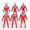 Decorações de Bolo de Dinossauro Monstro Ultraman com Tema de Floresta Árvores de Feltro Coqueiros Nuvens Inserções de Bandeira de Aniversário em Inglês