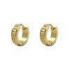Bestseller Transfronterizo de Amazon Pendientes Geométricos Esmerilados con Forma de Engranaje para Mujer, Oro de 18 Quilates, Lujo Ligero, Pendientes de Gama Alta