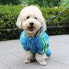Nuevo Impermeable Grande para Mascotas Reflectante y con Correa para Tracción Perro Mascota Anti-Suciedad Artefacto Especial Impermeable Poncho Universal