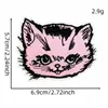 Patches Bordados Estilo Millennial Menina Picante Preto e Rosa Coração Doce Cool Caveira Borboleta Decoração de Bordado para Roupas Bolsas Patches