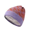 Nuevo sombrero de lana para hombre y mujer, versátil para invierno, con letras, grueso, cálido, esencial para montar, a prueba de frío, sombrero de punto en stock