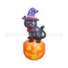 Modelo inflable de aire de Halloween transfronterizo, calabaza, gato, horror, fantasma, festival, atmósfera, diseño de patio, accesorios luminosos, nuevos productos