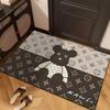 Tapete de Entrada de Tierra de Diatomeas Transfronterizo, Antideslizante Absorbente para Baño Cocina, Diseño Lindo de Animales Lavable