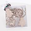 Nuevo colgante navideño de madera hueco árbol de Navidad alce colgante DIY decoración fiesta navideña colgante de Navidad