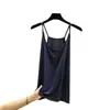Camisola sexy de modal para mujer, cuello redondo, ropa interior de verano, corte ajustado, fina, top casual para usar por fuera