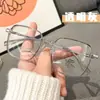 25 Gafas Transparentes Rosa Ultraligeras para Miopía para Mujer, Se Pueden Personalizar con Graduación, Montura Grande que Hace que la Cara Parezca Más Pequeña, Luz Antiazul, Gafas Fotocromáticas