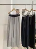 KEKEZOON Nuevos Pantalones de Pierna Ancha de Cintura Alta Estilo Minimalista de Principios de Otoño para Mujer Cintura Elástica Adelgazantes Casuales Pantalones Deportivos 8785