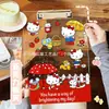 Portapapeles A4 Lindo de Hello Kitty Carpeta Transparente Acrílica Tablero de Escritorio Estudiante Oficina Almacenamiento de Exámenes Bloc de Notas