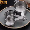 Cucharas medidoras de acero inoxidable de venta cruzada más vendidas para uso diario, herramientas de cocina y repostería, cucharas y tazas medidoras