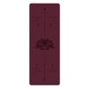 Tapete de yoga de borracha natural e PU antiderrapante absorvente de suor tapete de fitness alargado atacado logotipo do salão tipo linha da postura do lótus