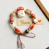Pulsera de Cerámica de Jingdezhen, Regalo de Estilo Chino Tradicional, Tejida a Mano, Fresca y Versátil para Niñas, Nueva Pulsera de Hilo de Cerámica Estilo Chino