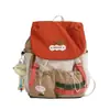 Mochila de Estilo Bosque Nueva de Moda Alta Apariencia Color Fresco y Dulce Bloque de Color Dopamina para Estudiantes de Secundaria y Preparatoria Mochila Ligera