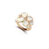 Moda Coreana para Mujer Anillo Exagerado de Personalidad Flor de Jardín de Rosas Gardenia Anillo de Flor de Aceite Pintado con Cristal