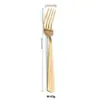 Juego Creativo de Cubiertos de Acero Inoxidable Transfronterizo, Tenedor y Cuchara Vajilla Occidental Cuchillo y Tenedor para Bistec Cuchara para Postre Cuchillo, Tenedor y Cuchara Rayados Juego de Cuatro Piezas