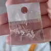 1 Pacote com 10 Brincos de Resina Atacado Hastes de Orelha em um Saco Tarraxas Transparentes Invisíveis Hastes de Orelha Acessórios de Orelha