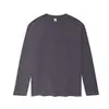 Camiseta básica branca de manga longa 200g para emagrecer feminina solta preguiçosa casual estilo casal camisa base 2023