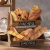 Prateleira de Armazenamento de Madeira Transfronteiriça Cesta de Armazenamento de Frutas de Camada Dupla para Cozinha Prateleira Simples de Armazenamento de Sobremesas Lanches Condimentos para Mesa