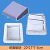 Molde de bloco espaçador de concreto para vergalhão bloco de teste de construção tipo bloco espaçador retangular bloco espaçador de superfície inclinada molde de concreto