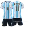 2025-26 Camiseta de Fútbol 11 Di María 21 Di María Copa del Mundo Argentina Local No. Camiseta 10 Messi