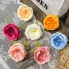 Flor de Austin Cabeza de Flor Artificial Flor Artificial Hecho a Mano Guirnalda DIY Accesorios Estilo Ins Floral Boda Ropa Decoración Flores Falsas Venta al por Mayor