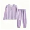 Nuevo conjunto exterior colorido para niños 2026, colección de otoño, sudadera de color liso unisex y pantalones largos, conjunto deportivo de dos piezas