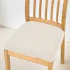Funda elástica transfronteriza para cojín de silla para sillas de comedor del hogar, universal para todas las estaciones, funda de cojín para asiento a rayas antideslizante