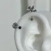 Clavos para Hélice de Oreja de Angelito Tridimensional, Dulces y Únicos, Clavos para Hélice de Oreja de Cupido de Posición Alta, Clavos para Oreja de Hebilla de Giro de Tornillo de Acero de Titanio