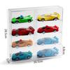 1:Caja de Almacenamiento para 64 Modelos de Autos Exhibidor de Múltiples Niveles Domeka Hot Wheels Caja de Almacenamiento Transparente de Acrílico