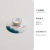 Conjunto de Chá Kung Fu Tigela de Chá Individual de Porcelana Branca com Tampa Tampa de Cerâmica Pintada à Mão Chinesa Tigela Sancai Acessórios Fabricante Atacado