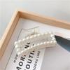 Pinza para el Cabello Coreana, Dulce Pinza para el Cabello de Perlas Estilo Coreano para la Parte Posterior de la Cabeza, Pinza de Tiburón Súper Elegante, Suave Pinza para el Cabello de Princesa