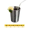 Taza de Agua de Acero Inoxidable 304, Taza para Bebidas Frías Estilo Ins, Taza Grabada Anticaídas, Taza para Jugos de Restaurante, Vaso para Cerveza, Taza Estilo Coreano