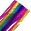 Suministro Directo de Fábrica Pegatina Autoadhesiva con Gradiente Arcoíris Rollo de Seis Colores Pegatina Decorativa Publicitaria a Prueba de Humedad Película de Recubrimiento Pegatina Instantánea