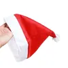 Decoraciones navideñas sombrero navideño ordinario no tejido sombrero rojo para adultos sombrero para niños anciano al por mayor en stock