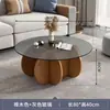 Mesa de centro de vidro, luxo leve moderna para sala de estar uso doméstico, mesa redonda para apartamento pequeno, mesa estilo ins da moda, mesa minimalista para varanda