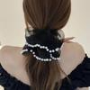 Crema Corazón Dulce Estilo Ballet Lazo de Cinta Anillo para el Cabello de Intestino Grueso Estilo Mori Primavera y Verano Accesorios para el Cabello de Diadema de Gama Alta para Niña